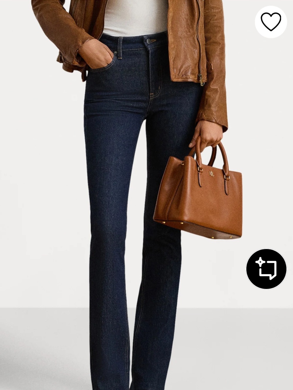 Ralph Lauren High-Rise Indigo Denim Jeans